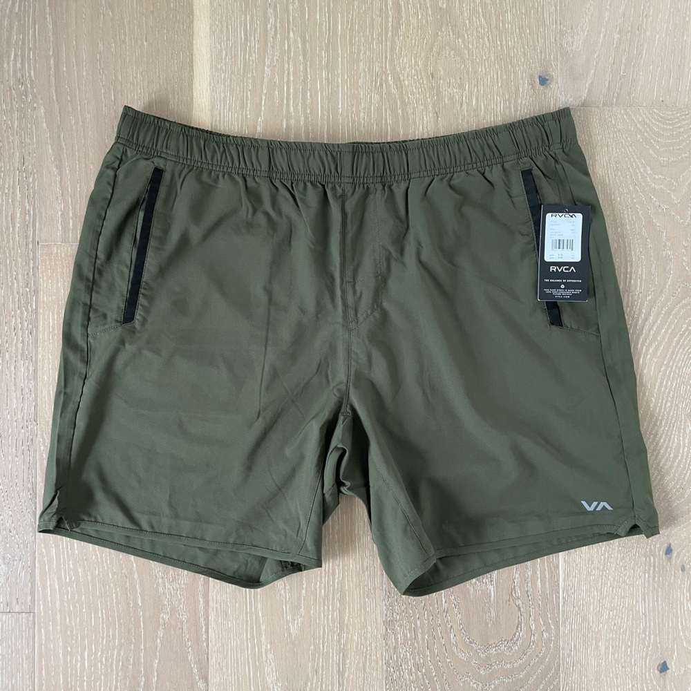 Men’s RVCA Shorts - Yogger Stretch Olive XXL